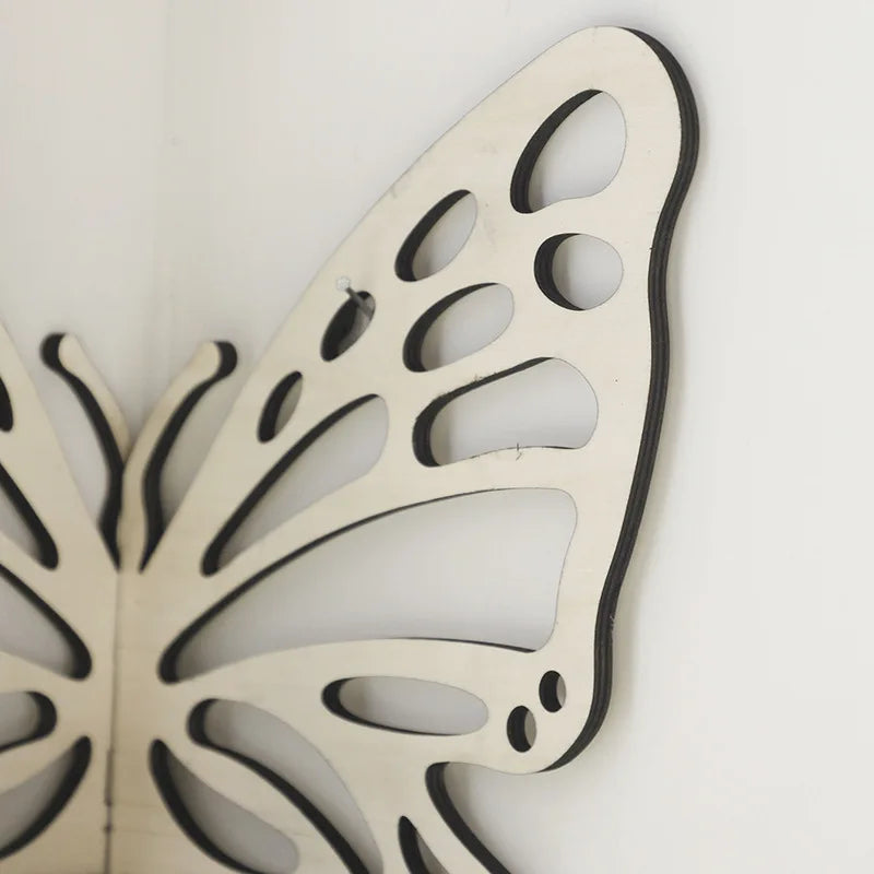 Wooden butterfly Corner Shelf Creative Shelf Wall Decorations Candle Holders for Home Decor