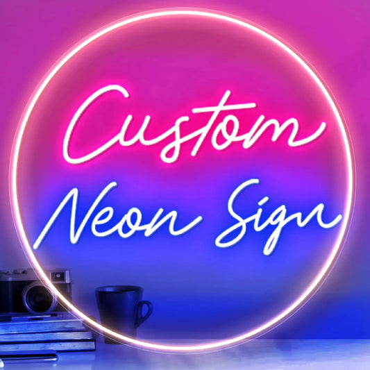 Custom Luminous Acrylic Neon Lights Interior/Exterior Wall & Party Table Decor for Nightclub Decoration