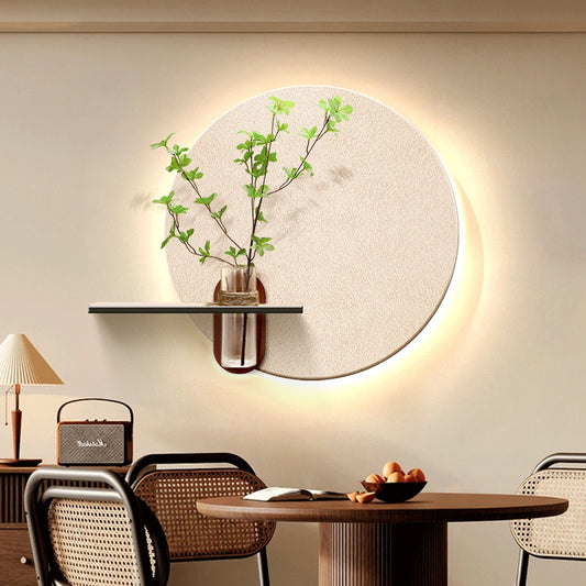 Home Decor Luxury Custom Pop Art Living Room Wall Decor 3D Sculpture Sandstone Painting Artificial Tree LED Interior Decor