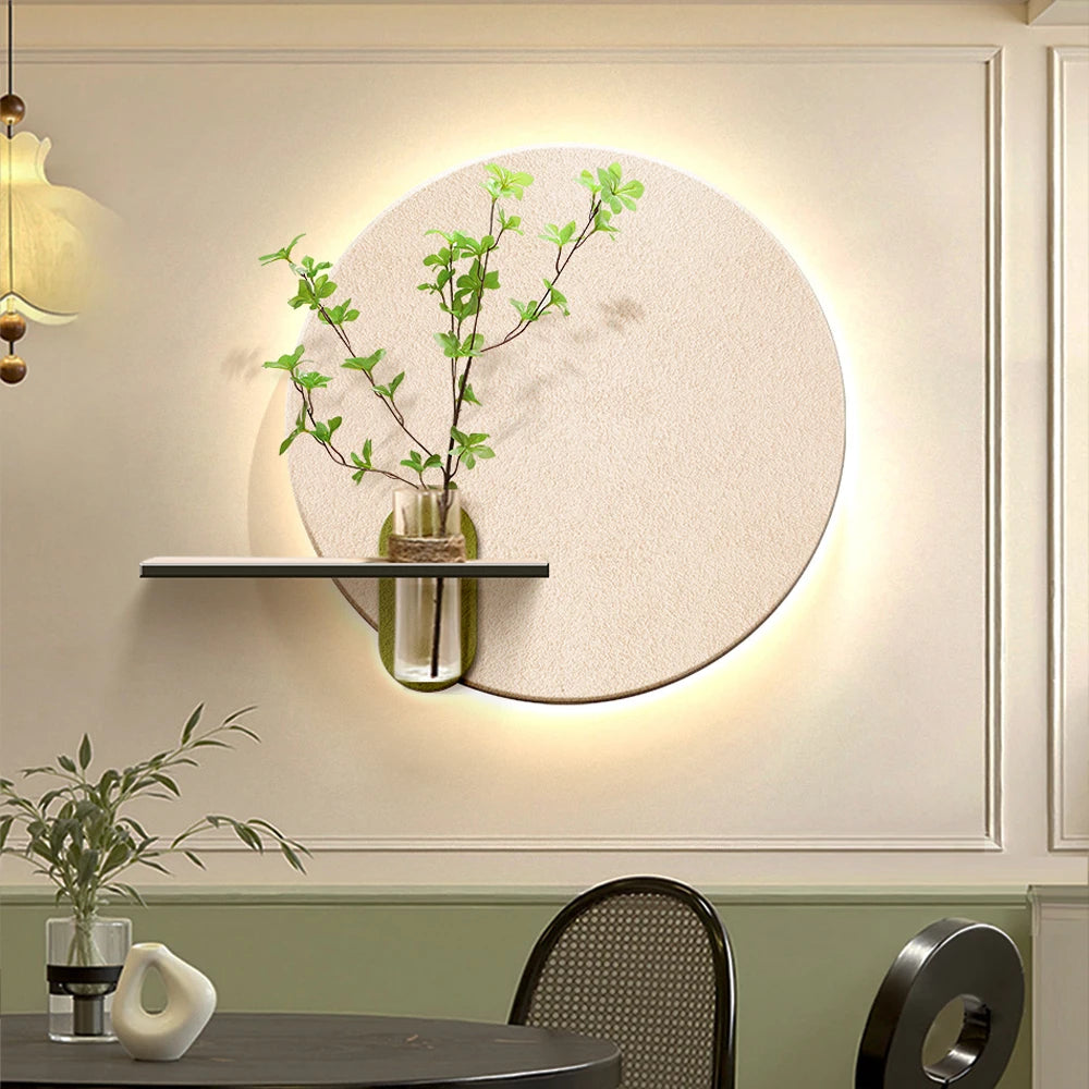 Home Decor Luxury Custom Pop Art Living Room Wall Decor 3D Sculpture Sandstone Painting Artificial Tree LED Interior Decor