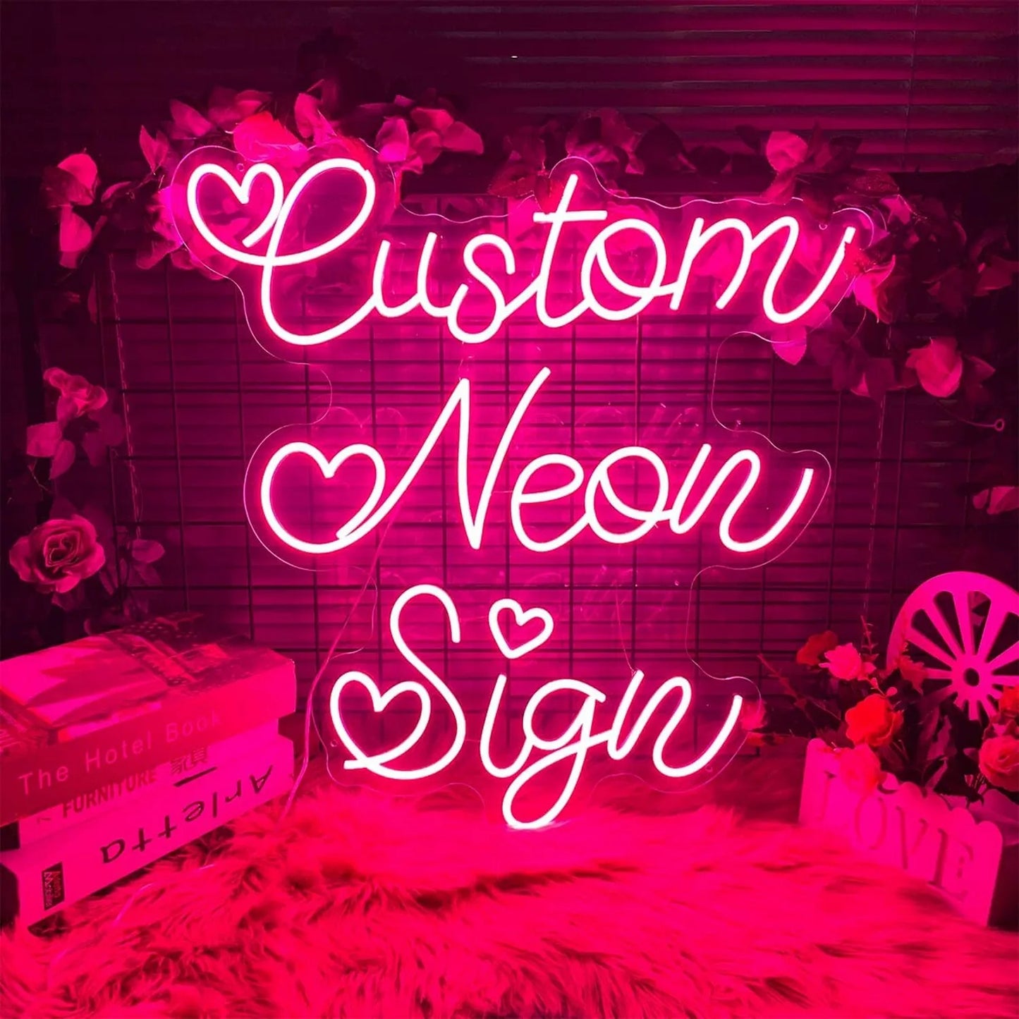 Custom Luminous Acrylic Neon Lights Interior/Exterior Wall & Party Table Decor for Nightclub Decoration